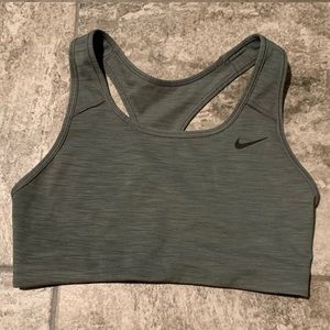 womens gray nike sports bra